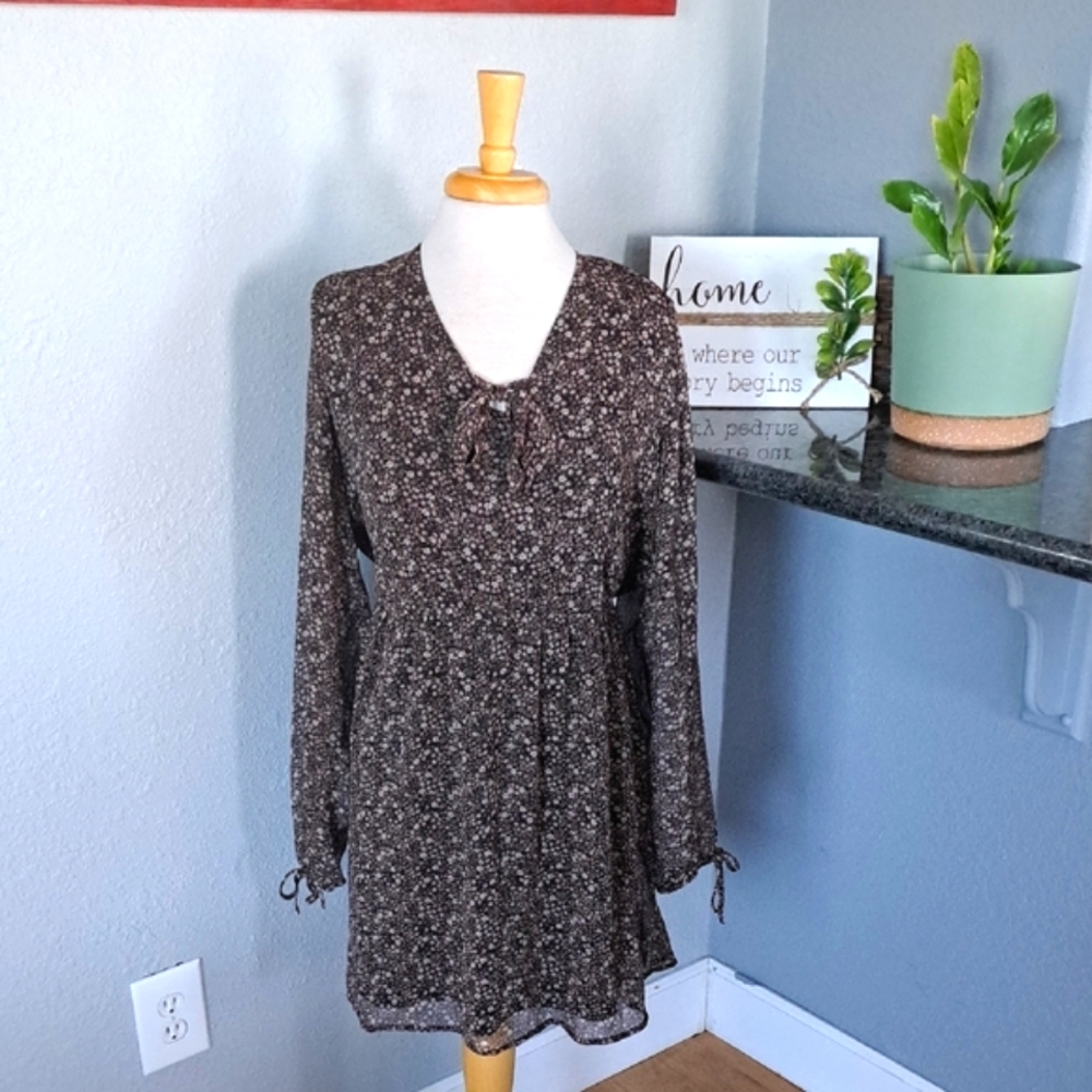 Floral Long Sleeve Dress | Size XXL - Picture 1 of 5